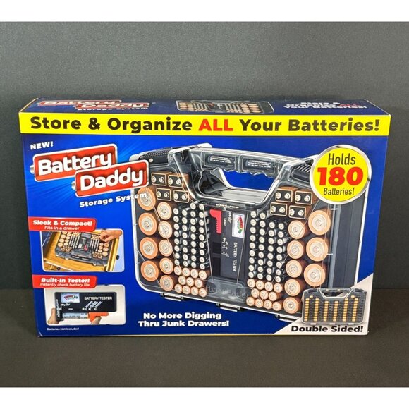 Brand new with box Battery Daddy Other - Battery Daddy Storage System Organizer Batteries Tester Carry Case Gray
